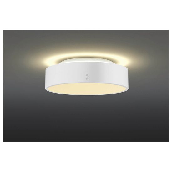 SLV 1007285 MEDO PRO 30, LED Wand-Deckenaufbauleuchte rund 3000/4000K, 10W, DALI, Touch, 70°, UGR<19, weiß