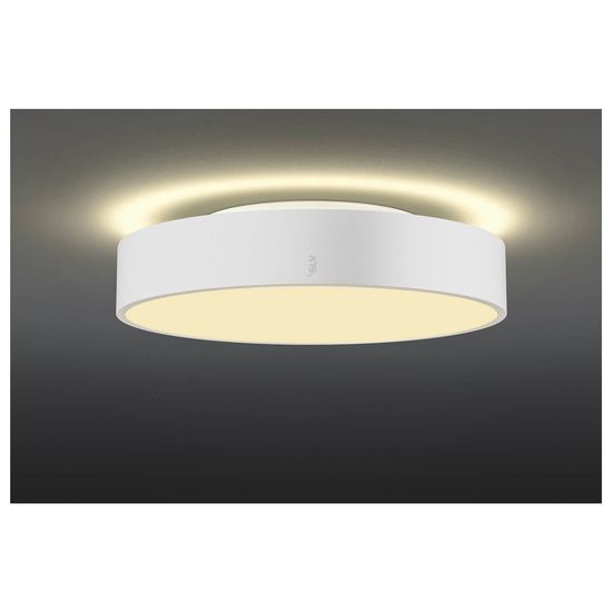 SLV 1007295 MEDO PRO 40, LED Wand-Deckenaufbauleuchte rund 3000/4000K, 19W, DALI, Touch, 110°, weiß