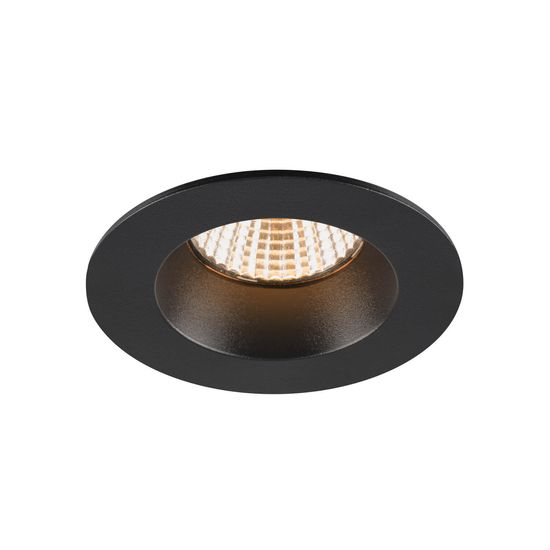 SLV 1007442 NEW TRIA UNIVERSAL 68, LED Deckeneinbauleuchte, 2500/3000/4000K, 38°, IP20/IP65 rund schwarz