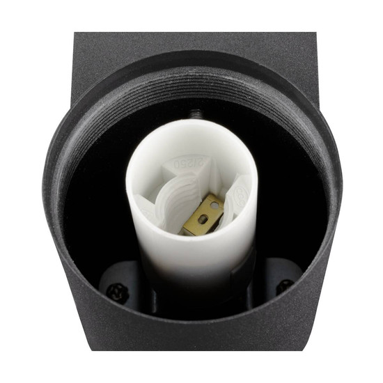 SLV VARYT, Wandaufbauleuchte, rund, 1x max. 6W, E14, schwarz 1008104