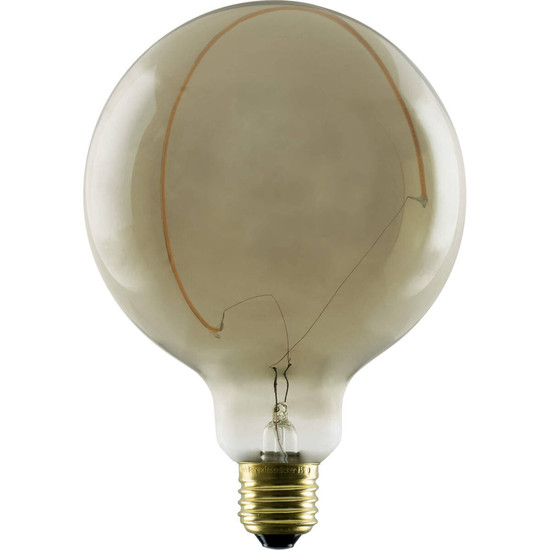 SLV LED Illusion Globe 125 Crescent slanting, LED-Leuchtmittel, smokey, E27, PHASE, 6W, 1900K 1008161