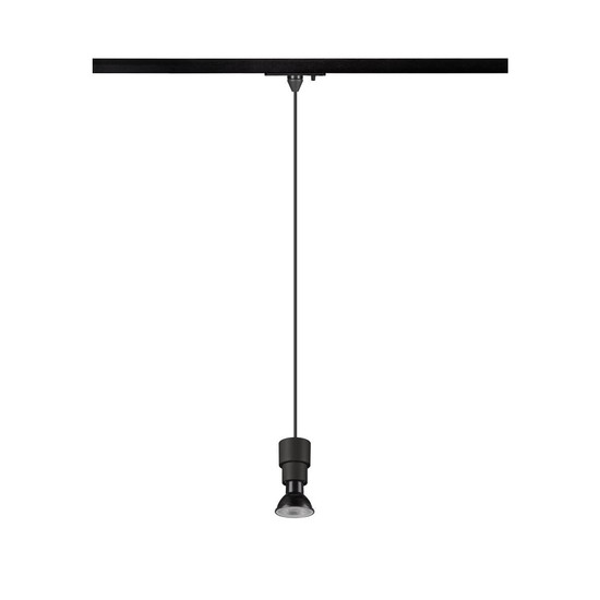 SLV PURI 2.0 Basic, 1 Pendelleuchte, GU10, Pendellänge 200cm, 1x max. 6W, schwarz 1008207