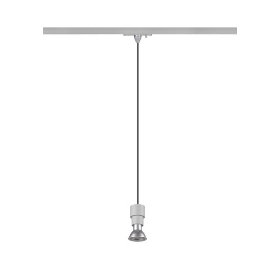 SLV PURI 2.0 Basic, 1 Pendelleuchte, GU10, Pendellänge 200cm, 1x max. 6W, grau 1008209