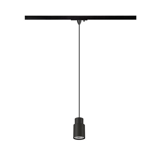 SLV PURI 2.0 Tube, 1 Pendelleuchte, GU10, Pendellänge 200cm, 1x max. 6W, schwarz 1008254