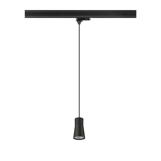 SLV PURI 2.0 Cone, 3 Pendelleuchte, GU10, Pendellänge 200cm, 1x max. 6W, schwarz 1008278