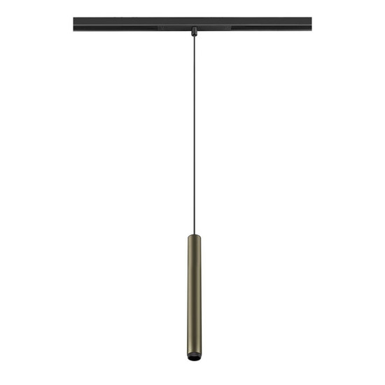 SLV GRIP! S, 48V Pendelleuchte, Pendellänge 200cm, 3000 K, 29°, DALI, bronze / schwarz 1008462