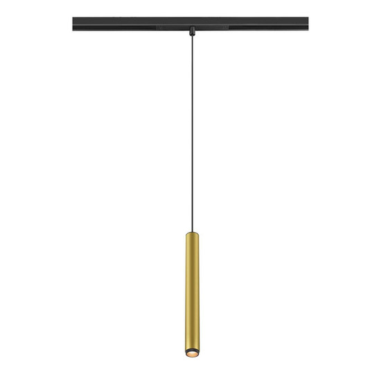 SLV GRIP! S, 48V Pendelleuchte, Pendellänge 200cm, 2000-3000 K, 29°, DALI, Dim-to-Warm, gold / schwarz 1008468