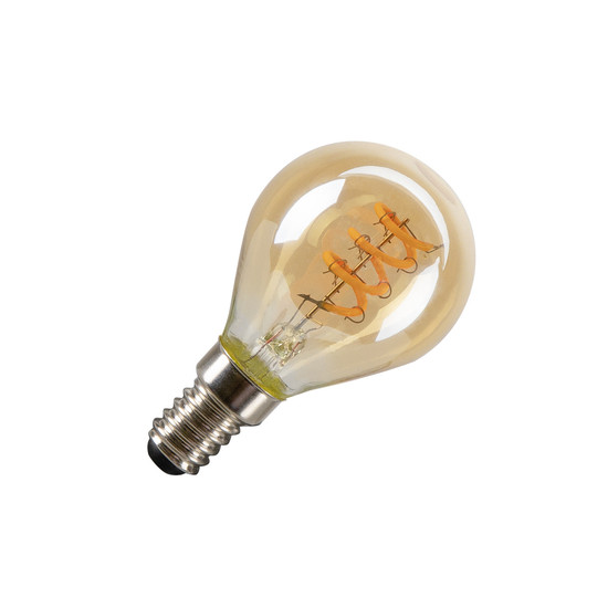 SLV LED G45, LED-Leuchtmittel, gold, E14, PHASE, 2W, 1800K 1008649