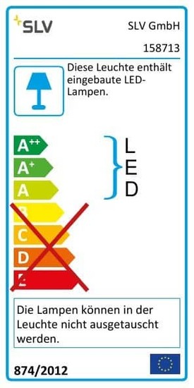 SLV 158713 I-VIDUAL LED Panel für Rasterdecken 620x620mm mattweiss 3000K