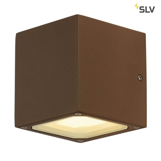 SLV 232537 SITRA CUBE Wandleuchte rostfarben 2xGX53 max. 2x9W