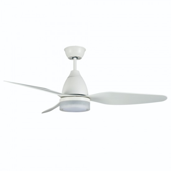 Sulion Deckenventilator mit LED Leuchte FAIRLANE Ø117cm 4000K Weiss mit Fernbedienung