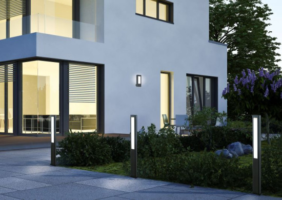Trio Rhine LED Wandleuchte 2x4,5W Anthrazit warmweiss