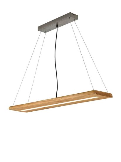 Trio Brad LED Pendelleuchte  27W dimmbar Holzfarbig warmweiss