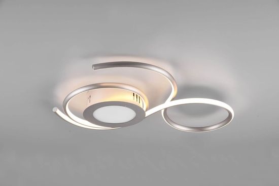 Trio Jive LED Deckenleuchte  36W dimmbar Nickel Matt CCT einstellbare Lichtfarbe