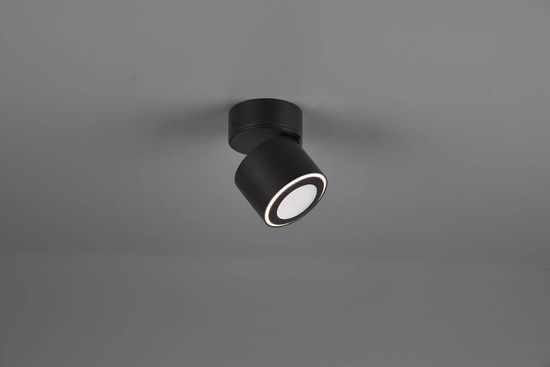 Trio Taurus LED Deckenleuchte  5W ⌀8,7cm Schwarz Matt warmweiss