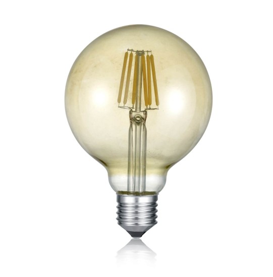 Trio Globe LED Lampe E27  8W ⌀12,5cm dimmbar Amber warmweiss wie 60w