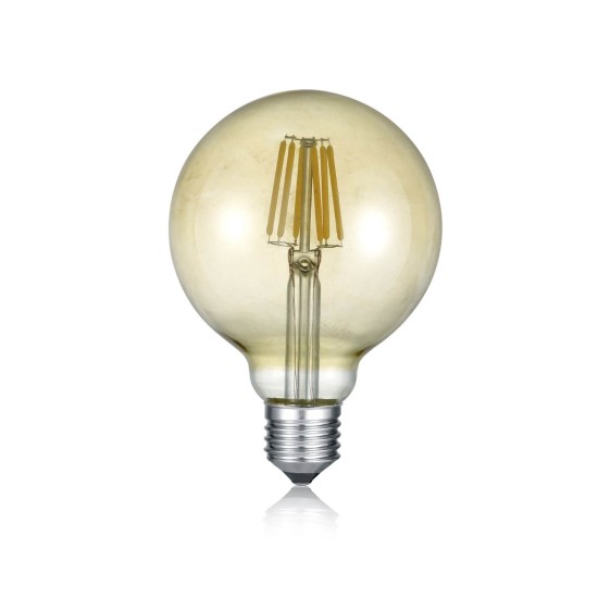 Trio Globe LED Lampe E27  6W ⌀9,5cm Amber warmweiss wie 36w