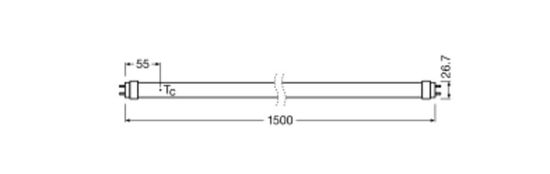 LEDVANCE ZEBRA SubstiTUBE T8 EM KVG ADVANCED ULTRA OUTPUT 15.6W 120cm G13 2500lm 4000K neutralweiss wie 36W 4058118245239