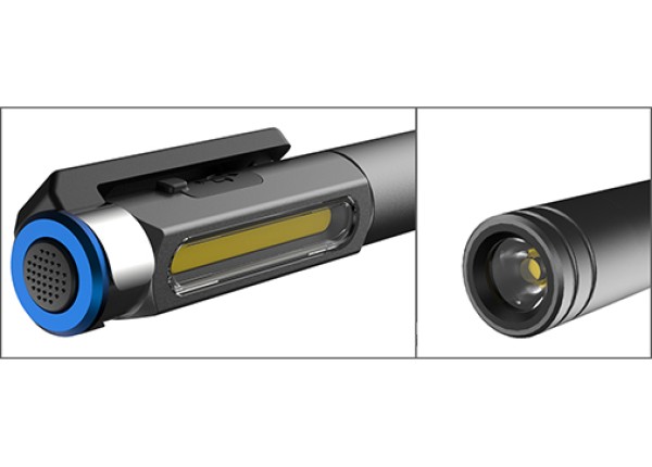 Ledino Akku-Licht-Pen Perlach mobile Leuchte 250lm, Li-Ionen Akku 3,7 V / 0,5 Ah