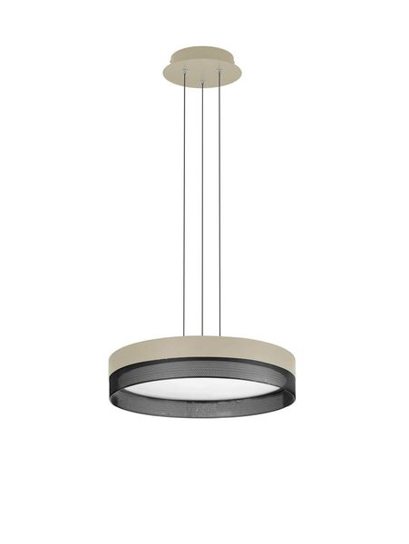 Hell Mesh LED Pendelleuchte 4-fach Warmweiss Dimmbar Sand 20517/1-13