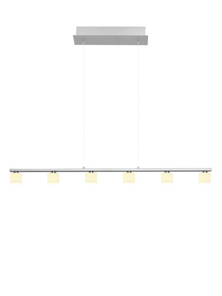 Hell Mila LED Pendelleuchte 2-fach Warmweiss Dimmbar stufenlos höhenverstellbar Nickel 20539/6-92