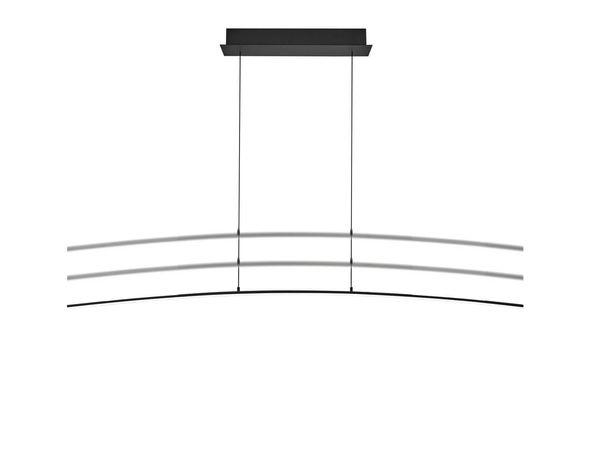 Hell Sira LED Pendelleuchte Dimmbar stufenlos höhenverstellbar Schwarz 20631/1-06