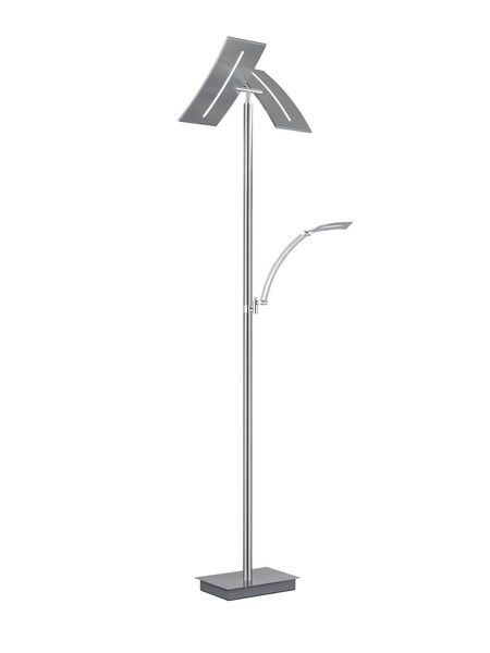 Hell Dual LED Stehleuchte 3-fach Dimmbar 182cm CCT Nickel matt 60458/2-92