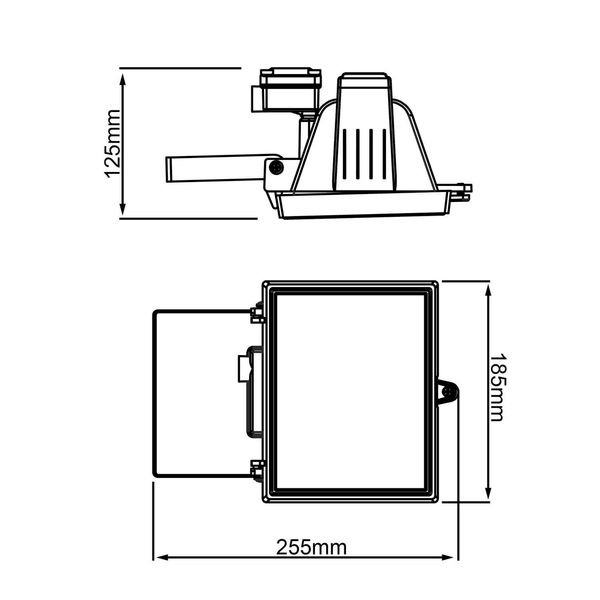 Brilliant Tanko Außenwandstrahler 25cm R7s IP44 Weiß 96163/05