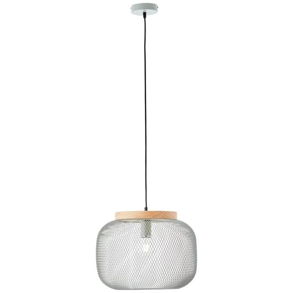 Brilliant Giada LED Pendelleuchte 39cm Hellgrün Holz 99111/63