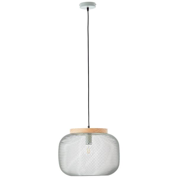 Brilliant Giada LED Pendelleuchte 39cm Hellgrün Holz 99111/63