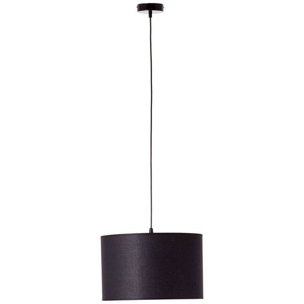 Brilliant Esher Pendelleuchte 38cm E27 Schwarz Made in Europe 99652/06