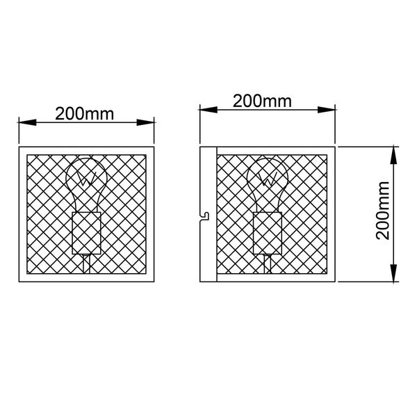 Brilliant Maze Wandleuchte, 1-flammig E27 Schwarz Korund 99731/86