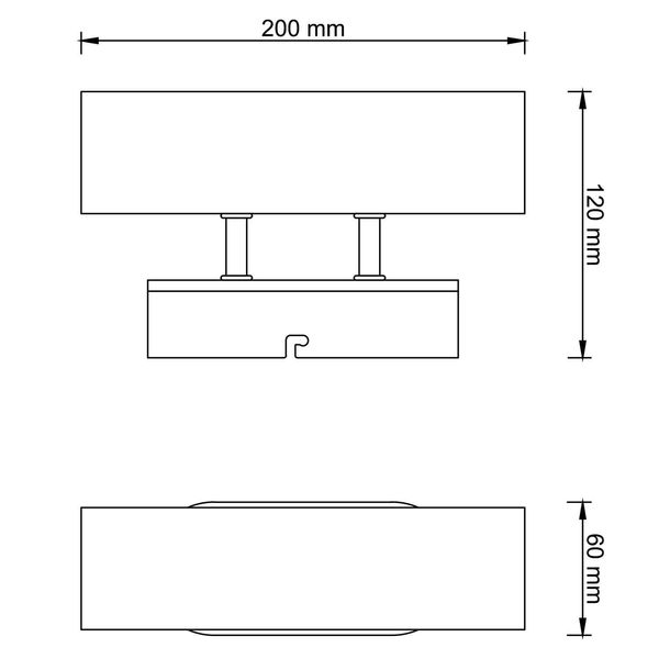 Brilliant Niels Wandleuchte, 2-fach GU10 Schwarz Matt Natur Up/Down Light 99774/76