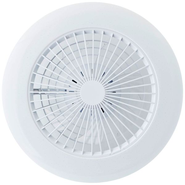 Brilliant Salerno LED Deckenleuchte 49cm mit Ventilator 40W Weiß Nachtlicht, Timer, Ventilator G60020/05