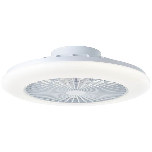 Brilliant Salerno LED Deckenleuchte 49cm mit Ventilator 40W Weiß Nachtlicht, Timer, Ventilator G60020/05