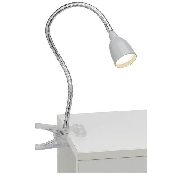 Brilliant Anthony LED Klemmleuchte 2,4W Warmweiß Eisen Titan G92936/11