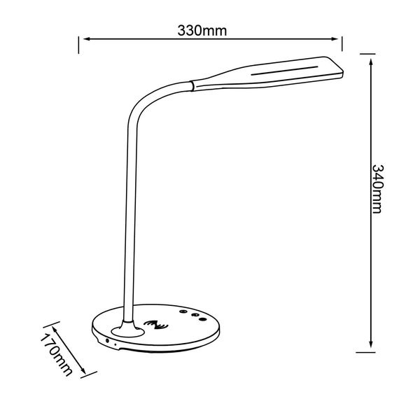 Brilliant Joni LED Tischleuchte mit Induktionsladeschale 4,5W Weiß Wireless charging, Timer G93101/05