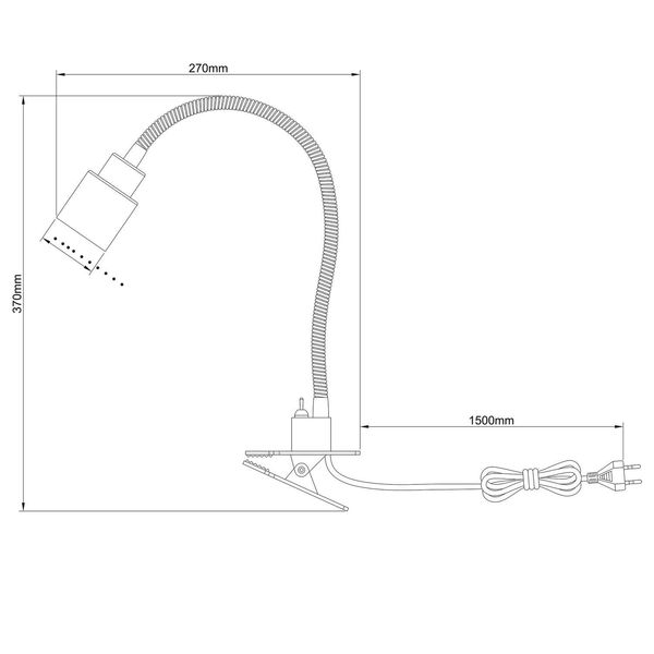 Brilliant Andres LED Klemmleuchte GU10 10W/3W Warmweiß Schwarz G94902/06