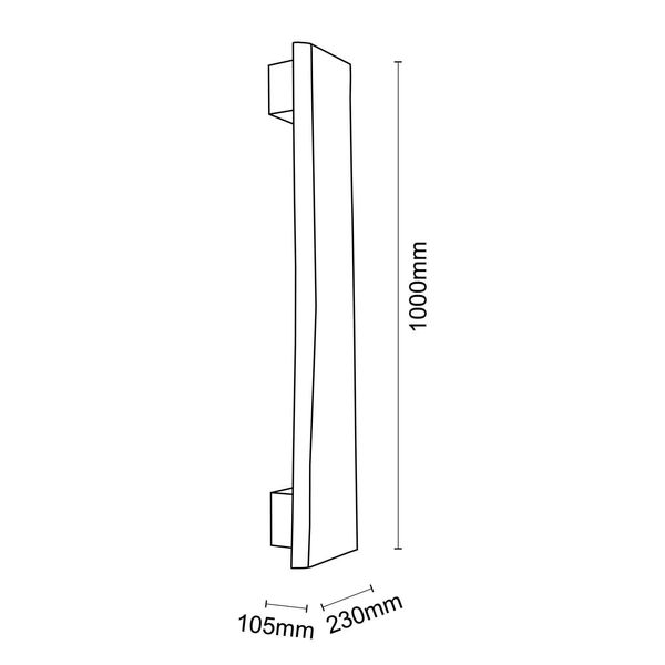 Brilliant Feingold LED Wandleuchte 100cm 8,5W Warmweiß Kiefer Gebeizt Made in Europe, FSC G99547/36