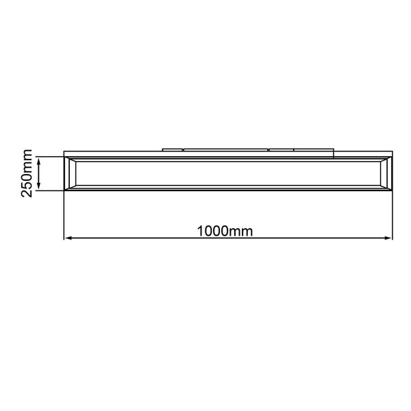 Brilliant Laurice LED Deckenaufbau-Paneel 100x25cm 24W Weiß Memory Funktion, Nachtlicht, Timer G99567/05