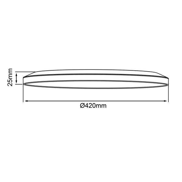 Brilliant Sorell LED Deckenaufbau-Paneel 42cm 24W Schwarz Weiß Memory Funktion, Nachtlicht, Timer G99879A76