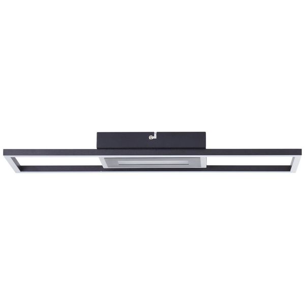 Brilliant Besson LED Deckenleuchte 55x16cm 24W Warmweiß Schwarz G99896A06