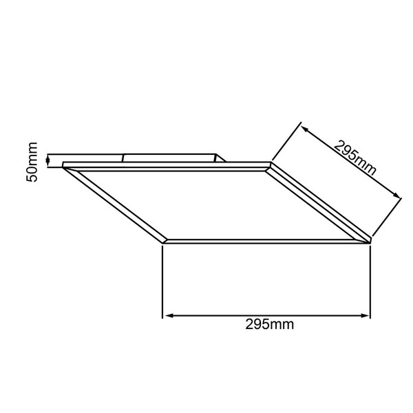 Brilliant Buffi LED Deckenaufbau-Paneel 30x30cm 18W Neutralweiß Weiß Kaltweiß G90355A85