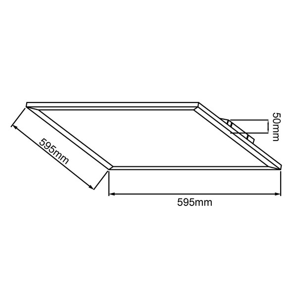 Brilliant Buffi LED Deckenaufbau-Paneel 60x60cm 40W Extra Warmweiss Weiß G90357A05