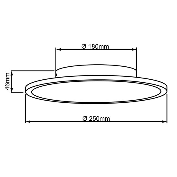 Brilliant Buffi LED Deckenaufbau-Paneel 25cm 13W Extra Warmweiss Sand Weiß Warmweiß G96883A05