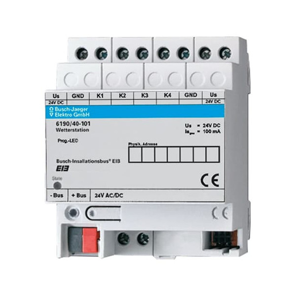 Busch-Jaeger Wetterstation 4-kanalig 2CKA006190A0037 6190/40-101