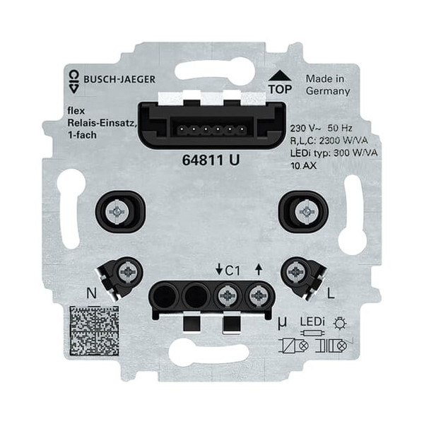 Busch-Jaeger Relais-Einsatz flex, 1-fach 2CKA006800A3041 64811 U