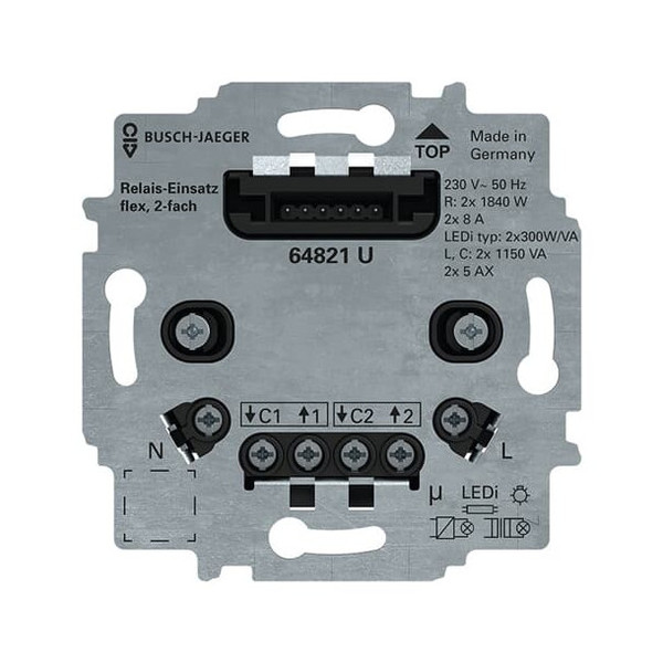 Busch-Jaeger Relais-Einsatz flex 230V 2CKA006800A3044 64821 U