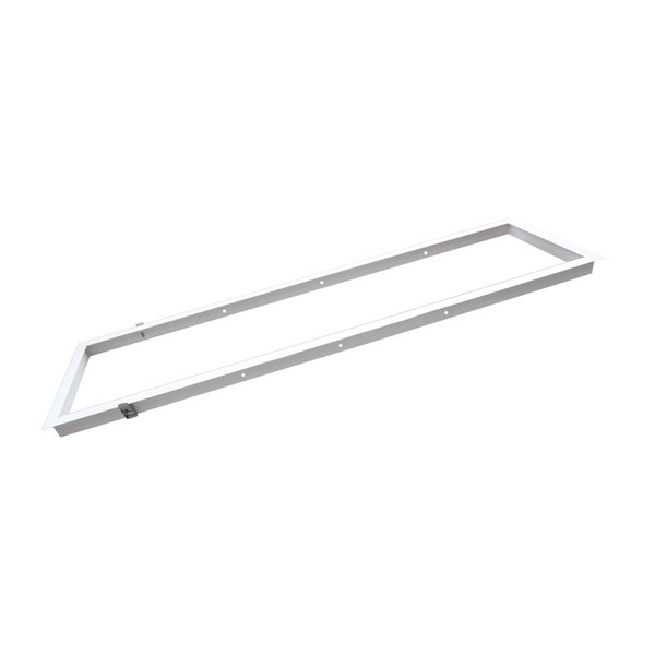 Dotlux 2047-1 Einbaurahmen für LED-Panel 1195x295mm für Trockenbaudecke, pulverbeschichtet, weiß mit Clips