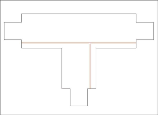 Dotlux 3899-SR1 3 Phasen-T-Verbinder, rechts 1, schwarz